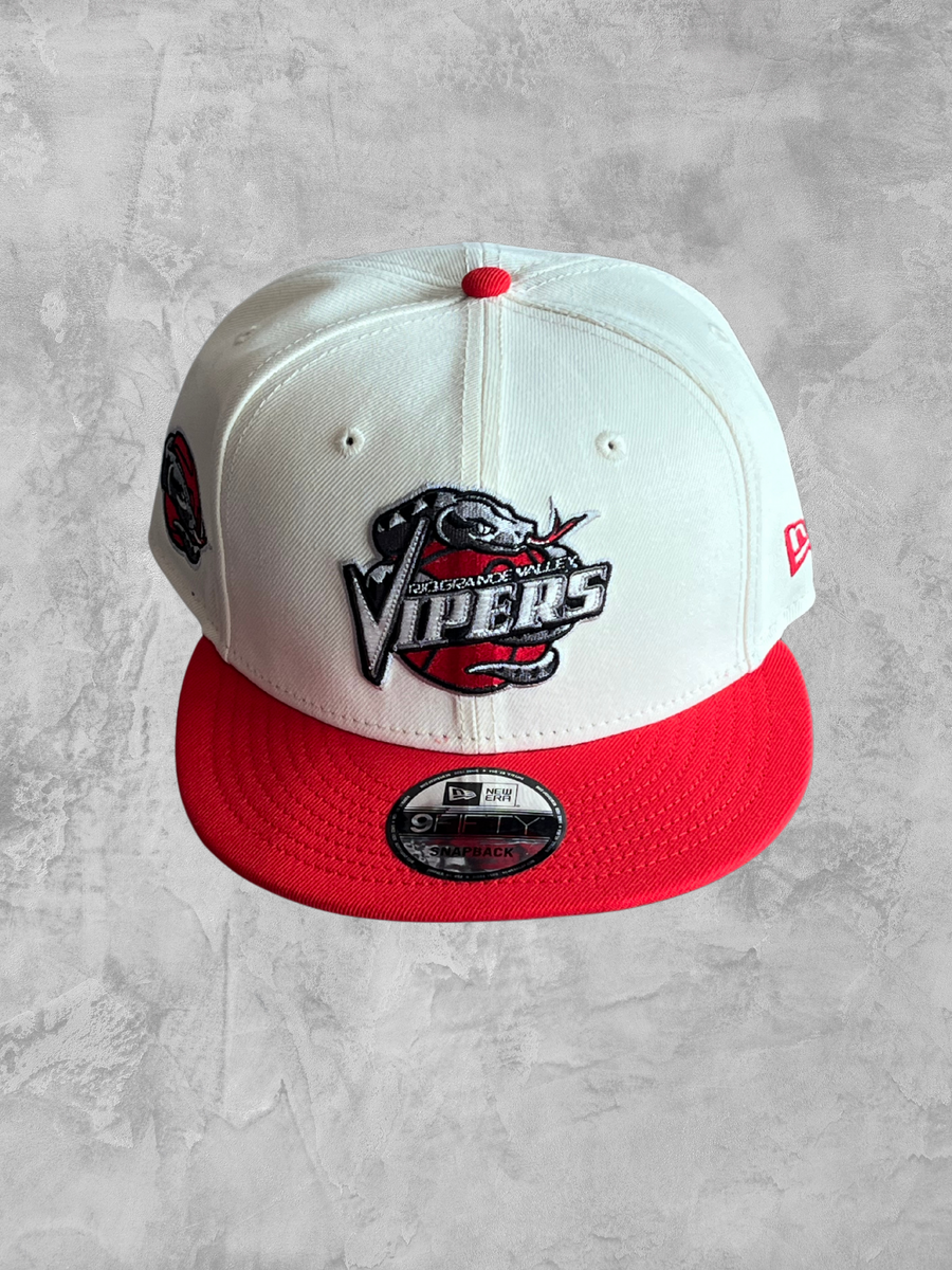 New Era 9Fifty Cream White & Red Cap – Vipers Pro Shop