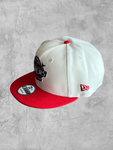 New Era 9Fifty Cream White & Red Cap