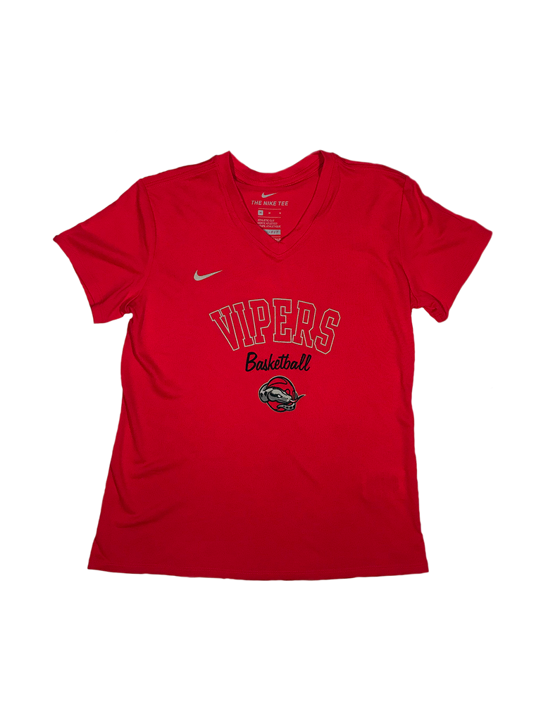Girls red nike shop shirt